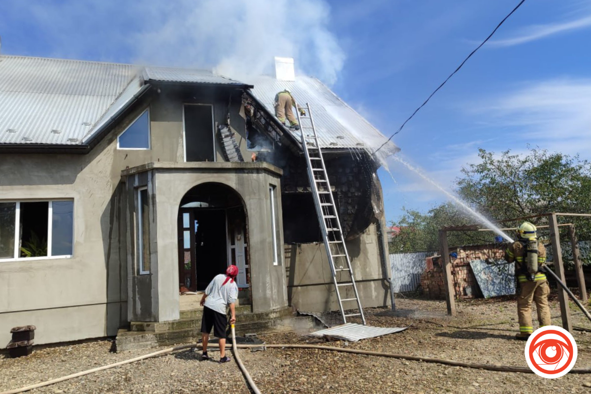 У селі на Коломийщині палав житловий будинок