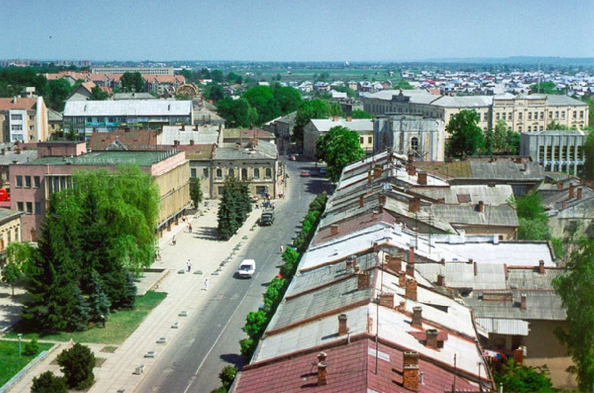 Панорама на Коломию з вежі ратуші, 80-ті