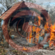 Пожежа на Городенківщині: від будівлі майже нічого не залишилося