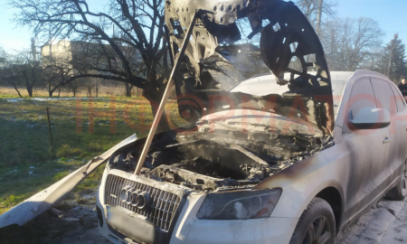 На дорозі у Сопові загорівся автомобіль