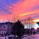 Багряне небо над Коломиєю: фото містян