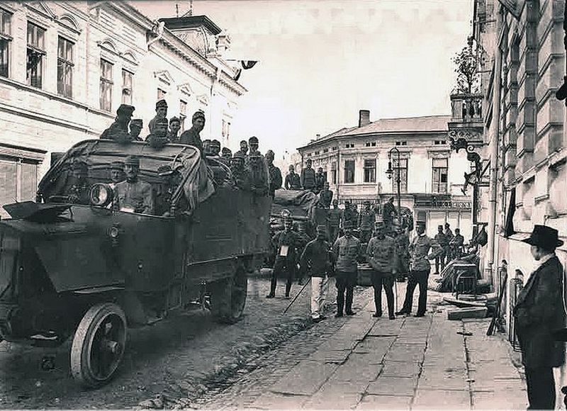 Вояки у Коломиї, Коломия, 1918 р.