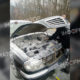 На Коломийщині посеред дороги загорівся легковий автомобіль