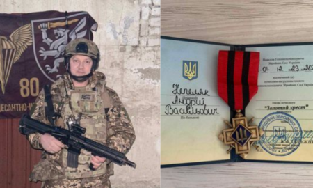 Військовослужбовець з Надвірнянщини Непеляк Андрій отримав нагороду від Залужного