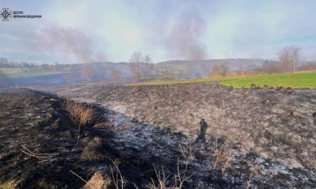 В Яремче згоріло 1,5 гектари сухотрав'я, а в Уторопах - 1 га