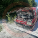 На Снятинщині посеред дороги загорівся автомобіль