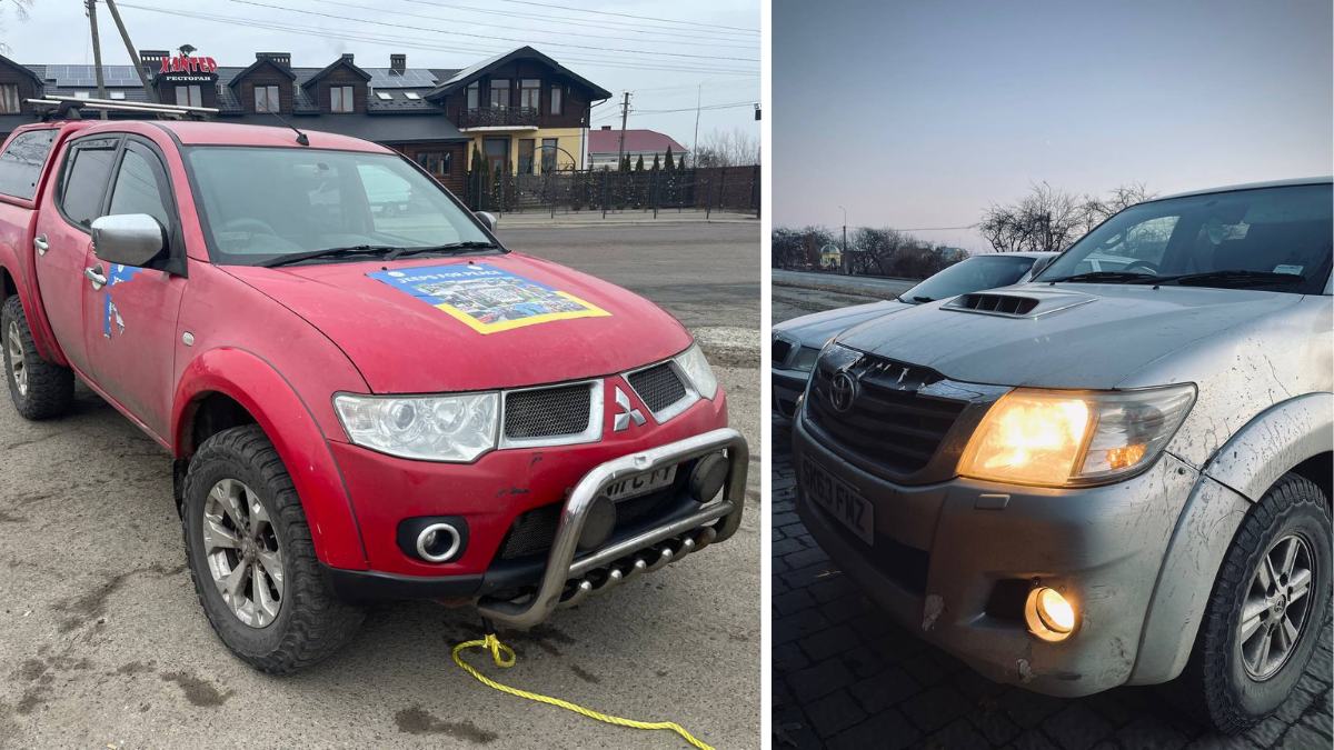 Британська спільнота передала автомобілі для військових